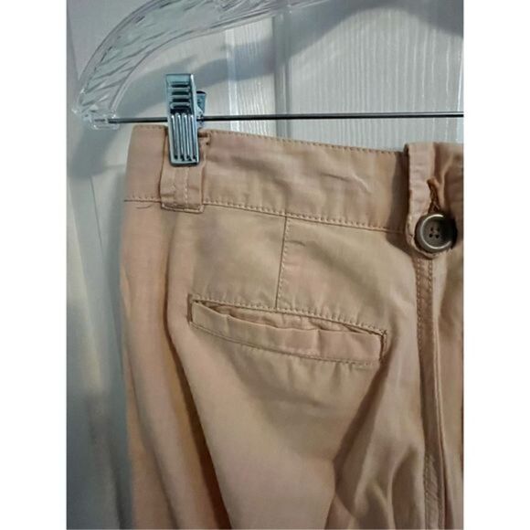 Pilcro Anthropologie Light Pink Cotton Flare Pants. #26. 15" waist - Picture 6 of 11